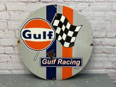 Gulf Racing Enamel Sign