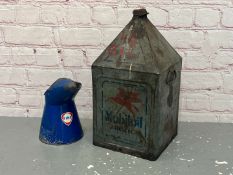 Mobiloil Artic Oil Can & Fina Oil Jug (2)