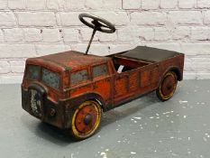 MOBO Rare Tin Plate Childs Pedal Truck/Lorry
