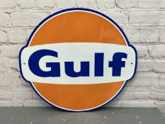 Gulf Metal Emblem Sign