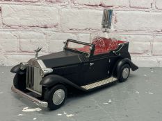 Rolls Royce Phantom 1970's Decanter & 6 Glasses By Tilso