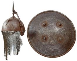 A COMPOSED SET OF 19TH CENTURY INDO-PERSIAN ARMOUR FOR A BOY,