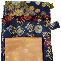 FIVE VARIOUS JAPANESE SWORD BAGS,