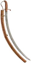 A 19TH CENTURY SIKH SHAMSHIR SHIKARGAR,