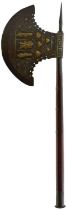A LARGE 19TH CENTURY INDIAN AXE,