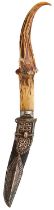 AN INTERESTING SOUTHERN INDIAN SMALL KHANJAR OR DAGGER,