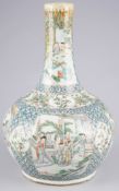 Famille Rose Vase mit Figurenszenen, China Qing-Dynastie,