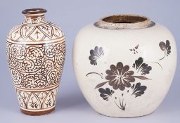 Zwei Cizhouyao-Vasen, China Qing-Dynastie,
