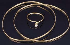 333 Gold Ring und 2 Armreife