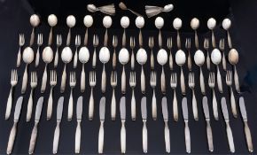 WILKENS Constanze 800 Silber umfangreiches Besteck 73-teilig, 