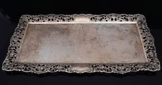 800 Silber Tablett Tazza, Adam Manns & Sohn,