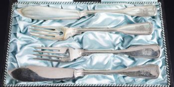 800 Silber Fischbesteck für 2 Personen,