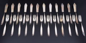 WILKENS Constanze 800 Silber Fischbesteck für 12 Personen,