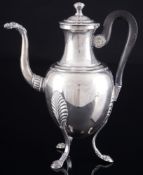 Empire Silber Kanne, Frankreich 19. Jahrhundert,