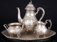 800 Silber Mokka Kaffeeservice,