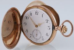 OMEGA 585 Gold Savonette Herren Taschenuhr,