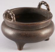 Bronze-Weihrauchbrenner, China 19./20. Jahrhundert,