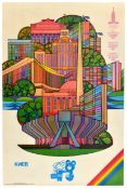 Sport Poster Kiev Olympics Misha Bear Sputnik