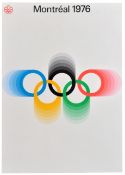 Sport Poster Montreal Summer Olympic Games The Invitation 1976 Canada