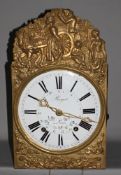 Uhren. Comtoise - Wanduhr. Französische Wanduhr mit Pendel, 8 - Tage - Werk mit Gewichtsaufzug,