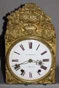Uhren. Comtoise - Französische Wanduhr mit Pendel, 8 - Tage - Werk mit Gewichtsaufzug, Hakengang,