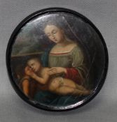 Stobwasser. Braunschweig. “Madonna - Johannes und Jesus nach einem Bilde des Perugino“. Runde