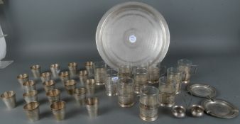 33-tlgs. Teeservice. Orient. Persisches Silber, ca. 2.290 g. Bestehend aus: Zehn