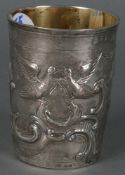 Becher. Moskau 1792. Silber, ca. 75 g, am Boden mit Stadt- und Meisterpunze, H=7,9 cm.