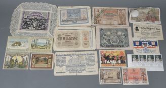 Konvolut Notgeld.
