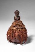 BEMBE TRIBE CALABASH WITH PROTECTIVE FETISH STOPPER