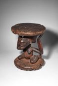 LUBA WOODEN CEREMONIAL STOOL