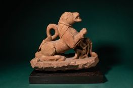 CENTRAL INDIAN SANDSTONE OF A LION