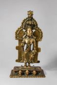JAIN BRASS FIGURE OF PARSVANATHA
