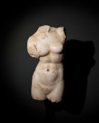 ROMAN MARBLE TORSO OF VENUS AT THE BATH
