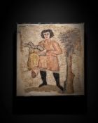 VERY LARGE LATE ROMAN MOSAIC PANEL WITH A BUCOLIC SCENE