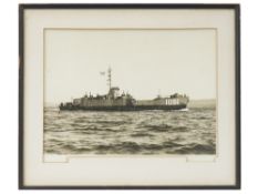 WWII US NAVY LANDING CRAFT SAN FRANCISCO BAY PHOTO