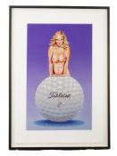 AMERICAN POP ART LITHOGRAPH AFTER MEL RAMOS SIGNED