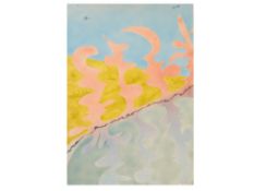 MODERN LITHOGRAPH ABSTRACT COMPOSITION SIGNED