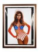OVERSIZE RAQUEL WELCH PHOTO AUTOGRAPHED BY TERRY ONEILL