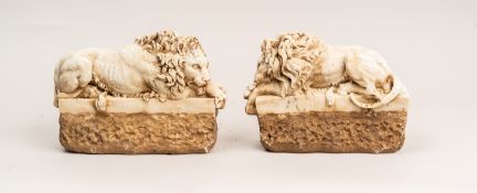 Pair of Small Lions