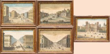 Five baroques etchings