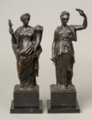 Two Baroque Bronze Sculpture