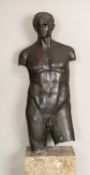 Monumental Male Bronze Torso - after the ancient