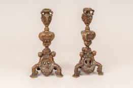 Pair of Renaissance Candle Sticks