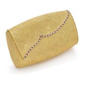 SAC DE SOIRÉE EN OR, RUBIS ET DIAMANTS