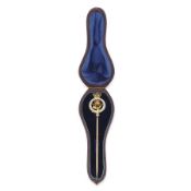BROCHE EPINGLE RÉGIMENTAIRE EN OR ET ÉMAIL, XIXe SIÈCLE