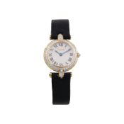CARTIER SANTOS MUST IN YELLOW GOLD AND DIAMONDS - FROM 1990