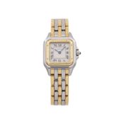 CARTIER PANTHÈRE IN STEEL AND GOLD - From 1985