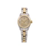 ROLEX OYSTER PERPETUAL LADY REF. 6719 IN STEEL AND GOLD - From 1974