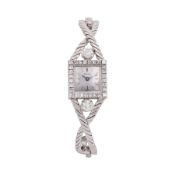 PIAGET BRACELET WATCH IN WHITE GOLD AND DIAMONDS - From 1960